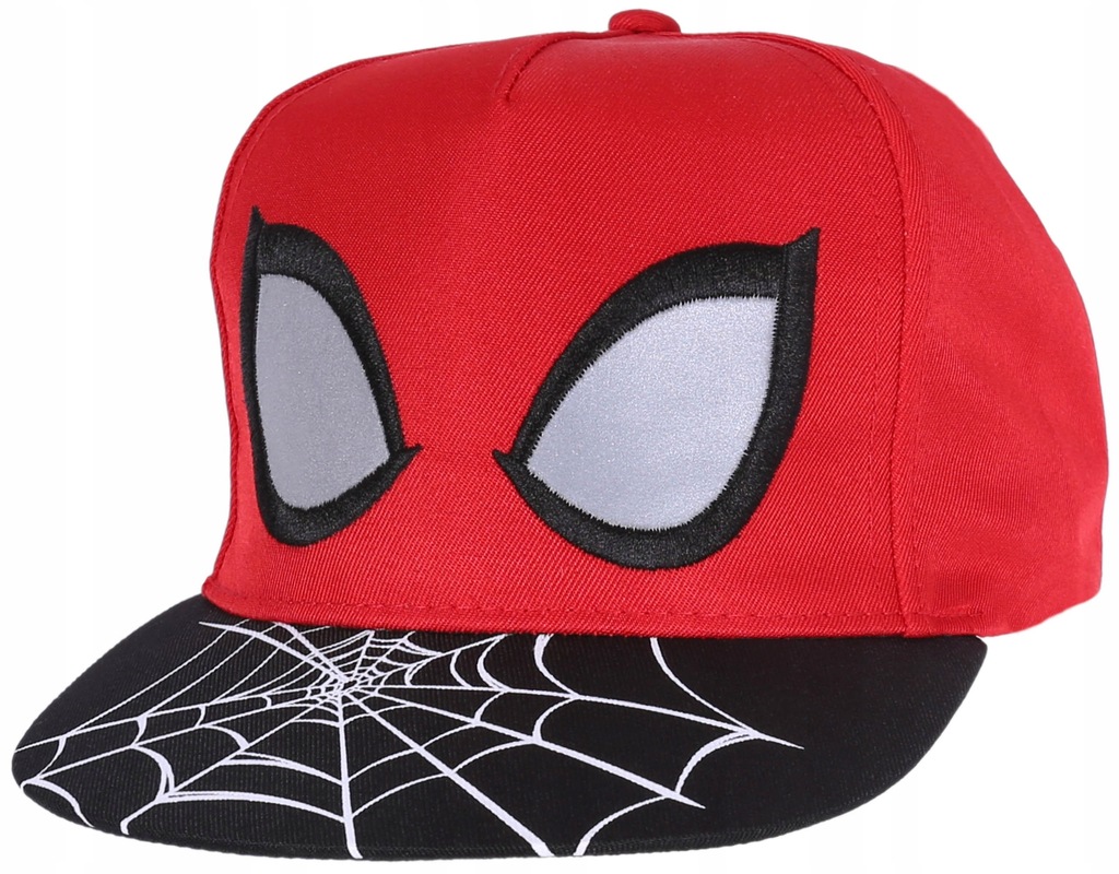 Czerwono-czarna czapka Spiderman Marvel 4-7 lat