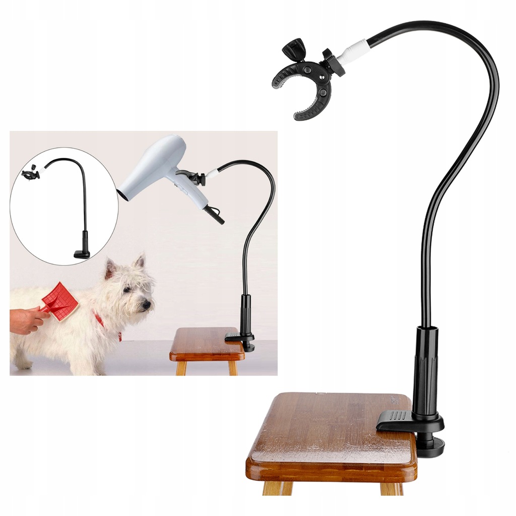 UCHWYT NA SUSZARKĘ DO WŁOSÓW DLA PSA STOJĄCY 78C