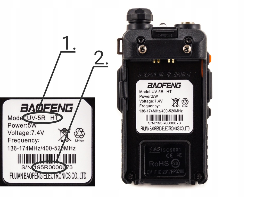 Купить Baofeng UV-5R HT двусторонняя радиосвязь + лицензия на радиосвязь: отзывы, фото, характеристики в интерне-магазине Aredi.ru
