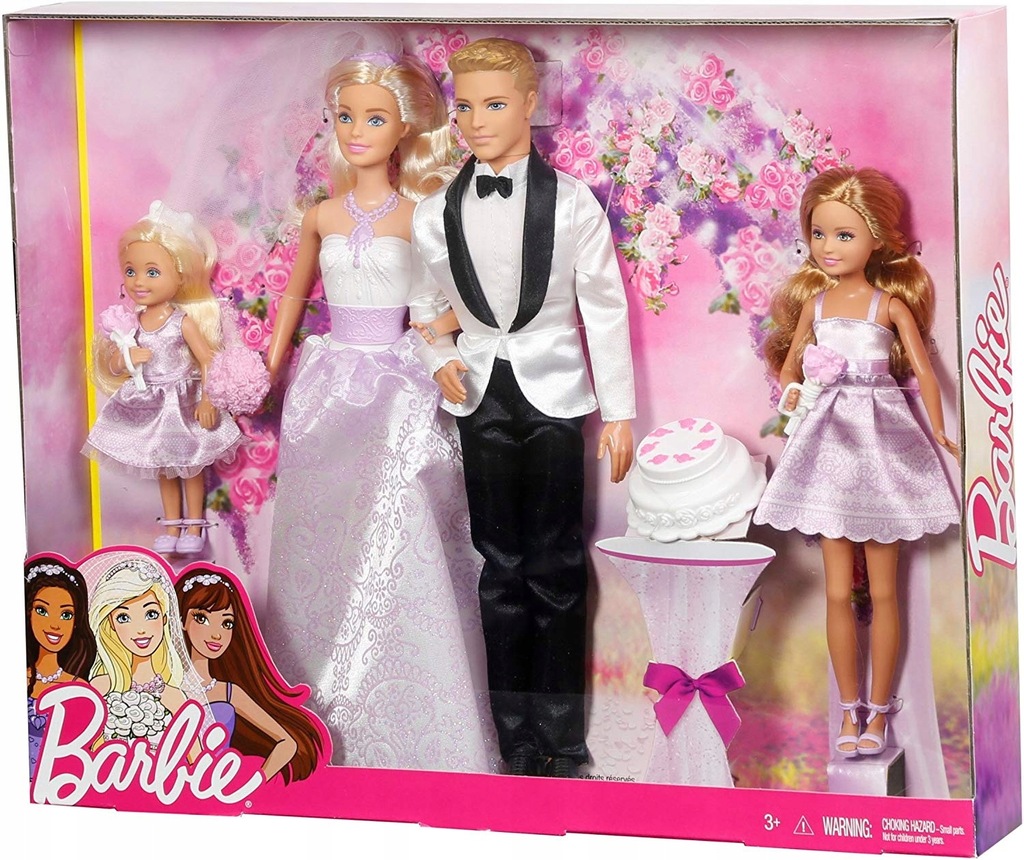 LALKA BARBIE PANNA MŁODA PAN MŁODY Ślubny Zestaw LALKA BARBIE PANNA MŁODA PAN MŁODY Ślubny Zestaw