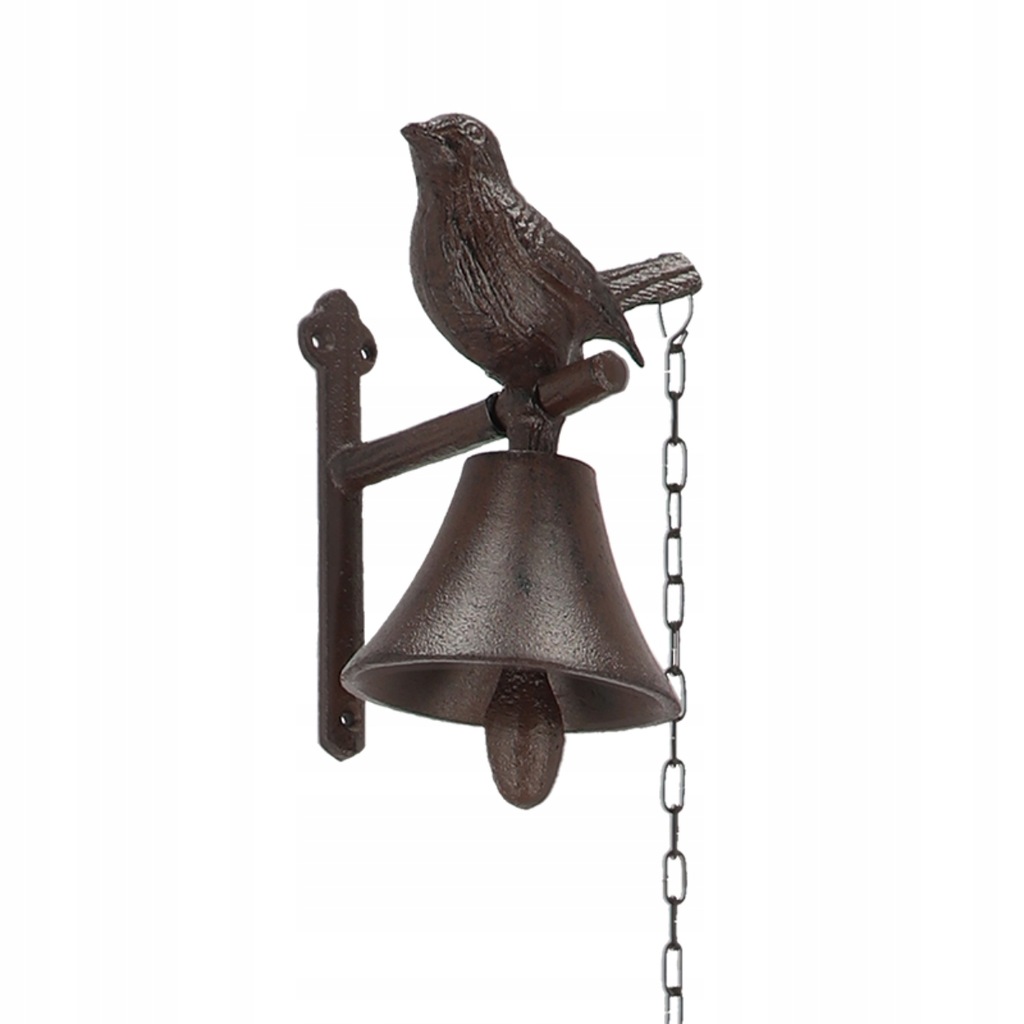 Ptak żeliwny dzwonek do drzwi z ptakiem