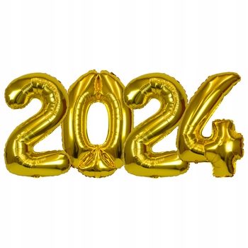 Rok 2024 - zestaw balonów foliowych