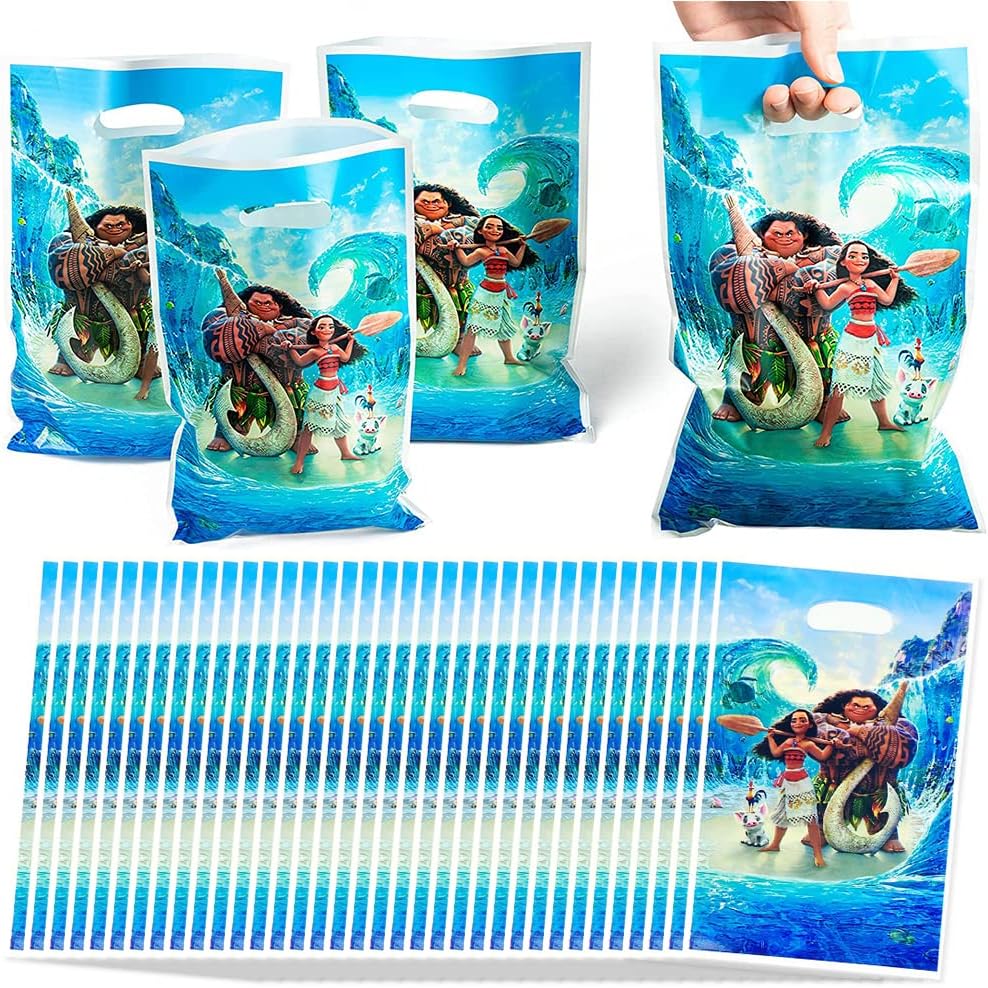 TOREBKI URODZINOWE NA PREZENTY SŁODYCZE VAIANA SKARB OCEANU MOANA 10SZT