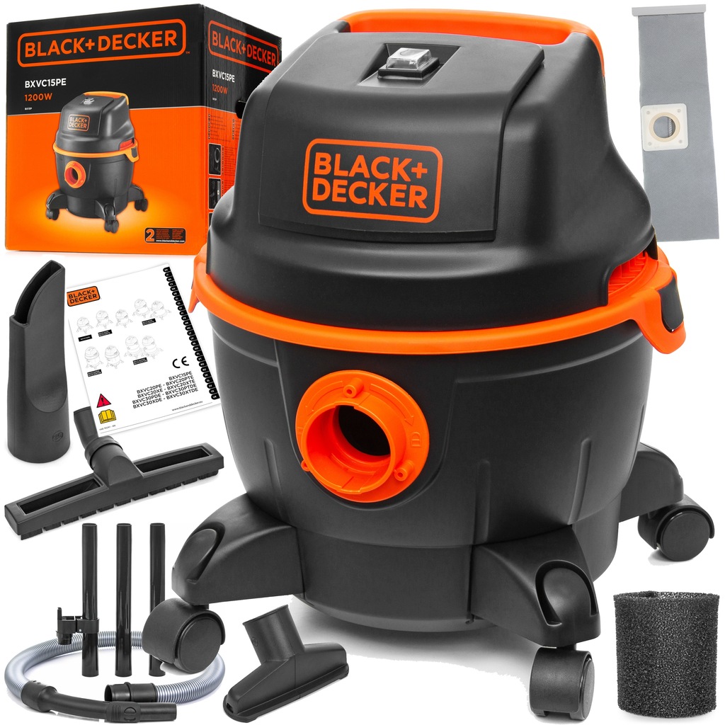 Купить ПРОМЫШЛЕННЫЙ ПЫЛЕСОС BLACK DECKER TURBO 12в1 15л: отзывы, фото, характеристики в интерне-магазине Aredi.ru