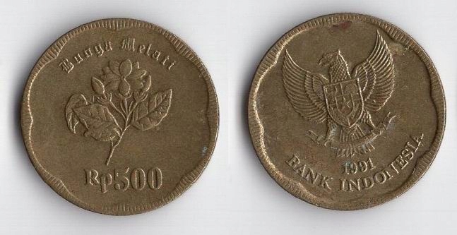 INDONEZJA 1991 500 RUPIAH