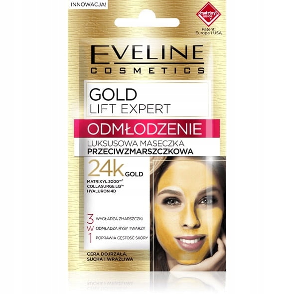 Eveline Gold Lift Expert Maseczka z 24k złotem 7ml