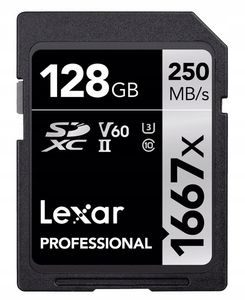 Купить Lexar SDXC Professional 128 ГБ 250 МБ/с V60 1667x: отзывы, фото, характеристики в интерне-магазине Aredi.ru