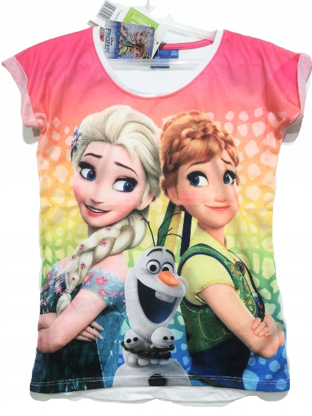 Śliczny t-shirt bluzeczka DISNEY KRAINA LODU 116