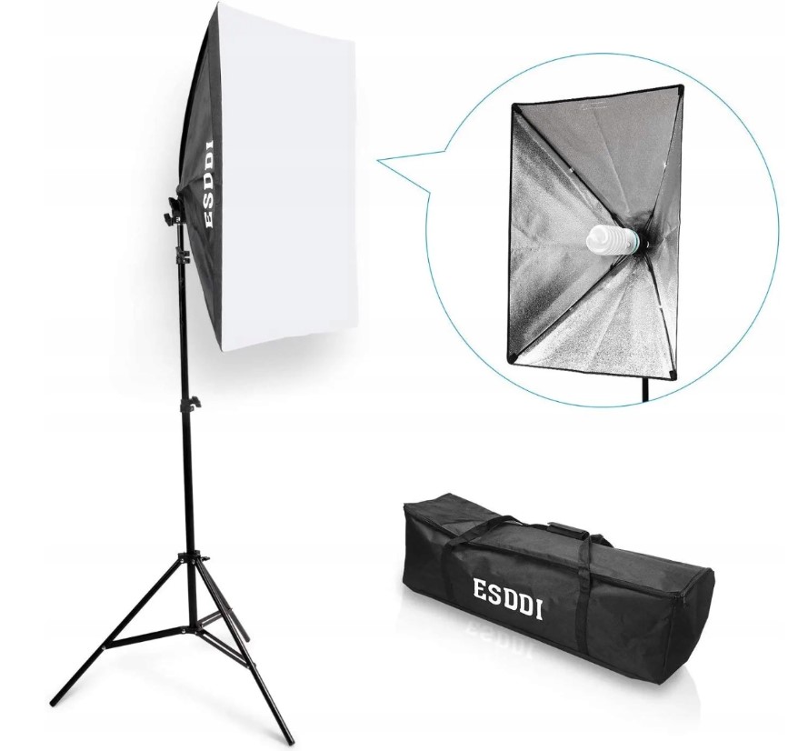 Softbox Profesjonalne Oświetlenie Do Studia I Domu Zestaw Studyjny Z Torbą