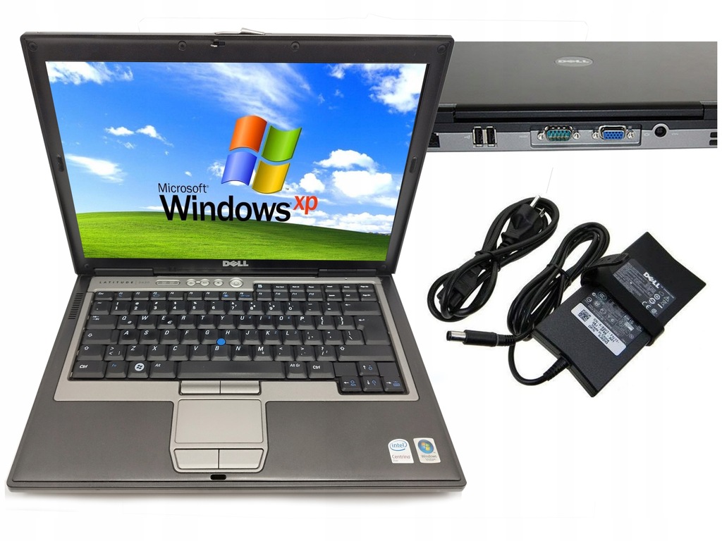 laptop Dell Latitude D630 Intel 2x 1.8GHz 2GB 80GB Windows XP COM RS232