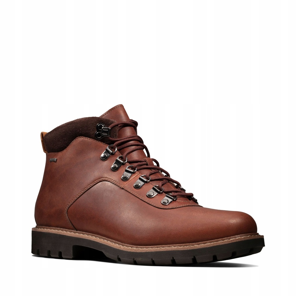 KOZAKI CLARKS BATCOMBEALPGTX Brown Leather 43