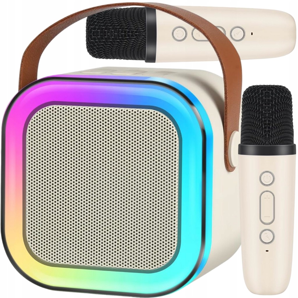 GŁOŚNIK + 2X MIKROFON BEZPRZEWODOWY ZESTAW KARAOKE DLA DZIECI BLUETOOTH