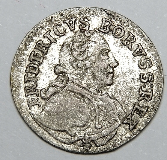 pz Śląsk, Fryderyk II , 2 greszle 1752 B, Wrocław - rzadkie