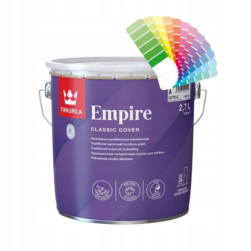 TIKKURILA Empire farba do mebli 2,7L baza C