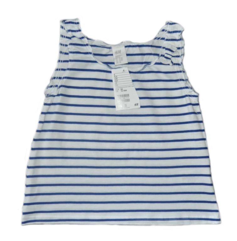 Bluzka tunika marynarska H&M 74 / 6-9 m-c NOWA