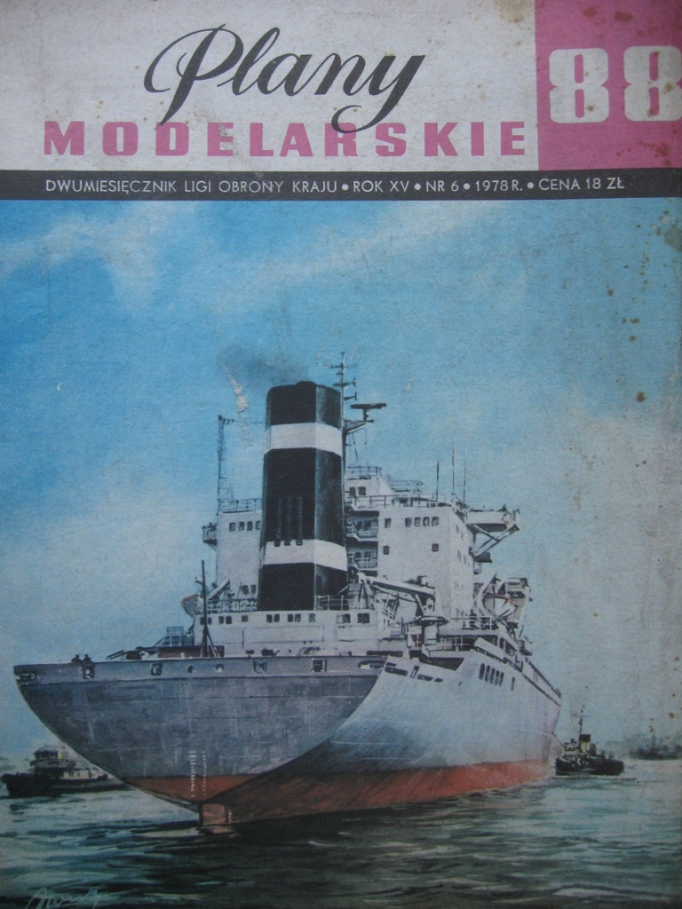 Plany Modelarskie Kontenerowiec 88/ 1978