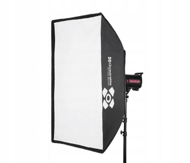 OUTLET Quadralite Softbox 40x180cm Bowens Srebrny