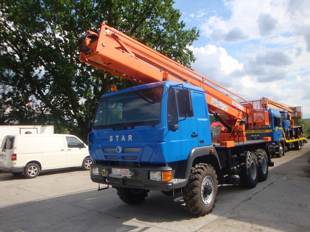 Star 266 M 6x6 MAN PODNOŚNIK KOSZOWY P-184H