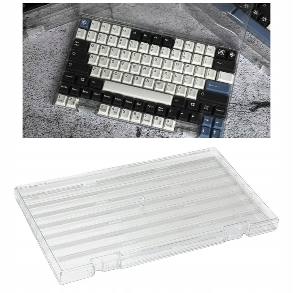 Clear Keycap Storage Box Case Pyłoszczelny