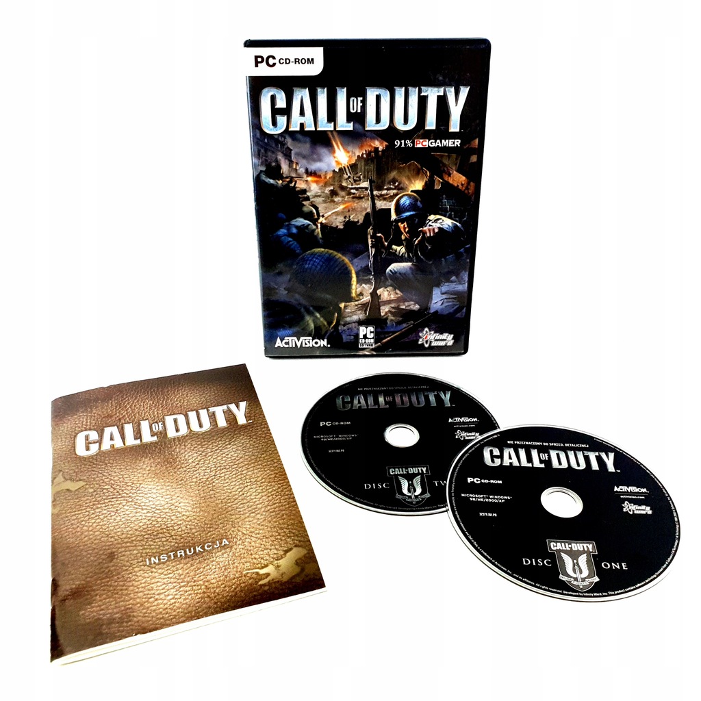 CALL OF DUTY 1 I PIERWSZA CZĘŚĆ COD PC WYDANIE PL - 9321829267 ...