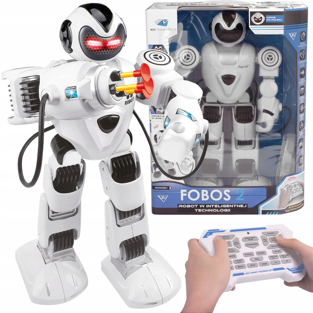 ROBOT FOBOS Zdalnie Sterowany MÓWI PL WOJOWNIK USB - 12628776488 ...