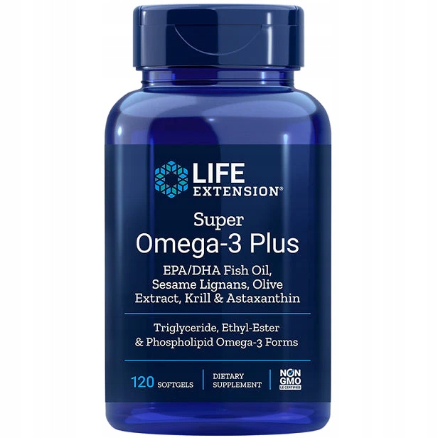 Life Extension Super Omega-3 Plus 120k KWASY OMEGA