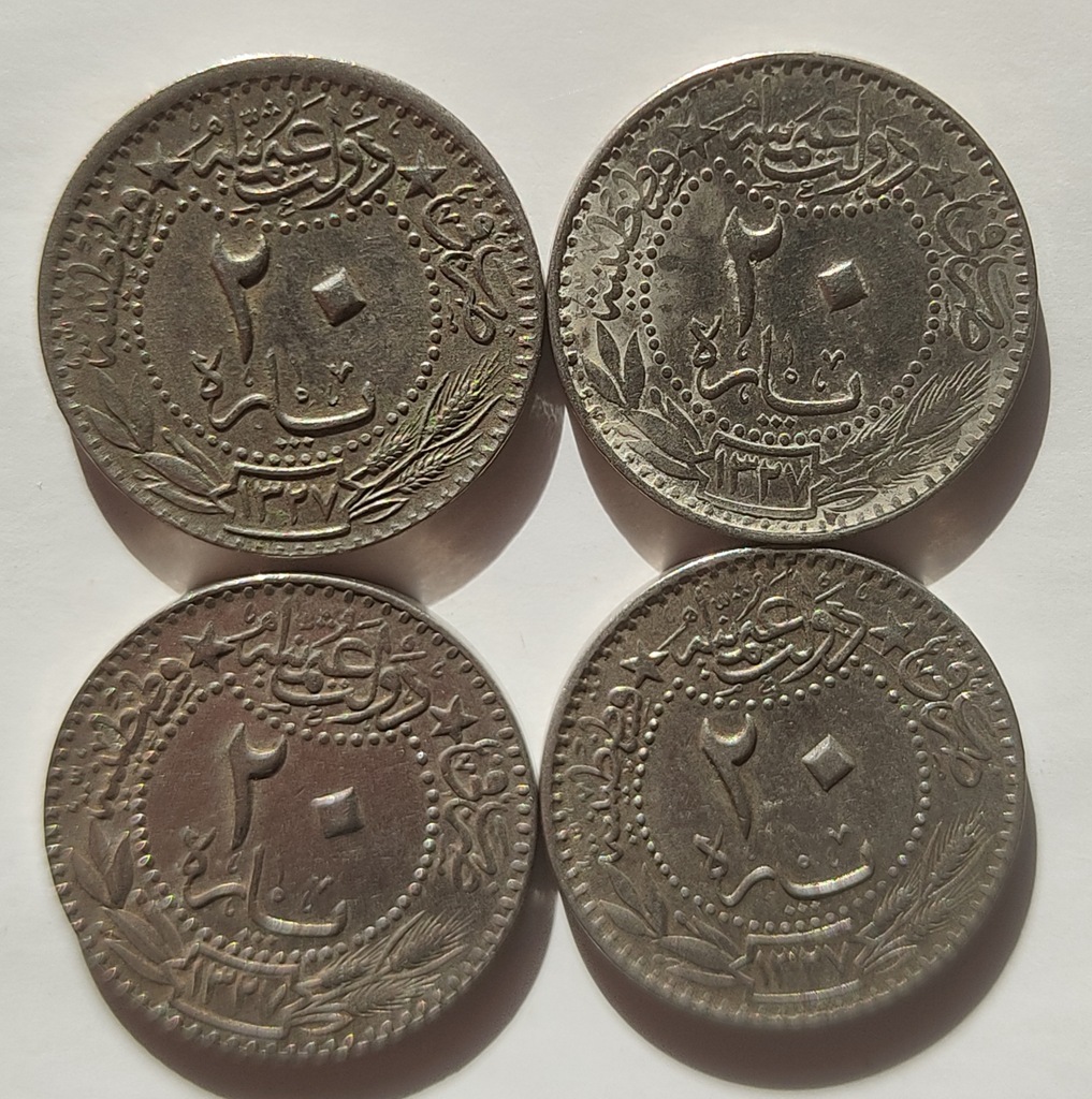 moneta Imperium Osmańskie 25 para 1909