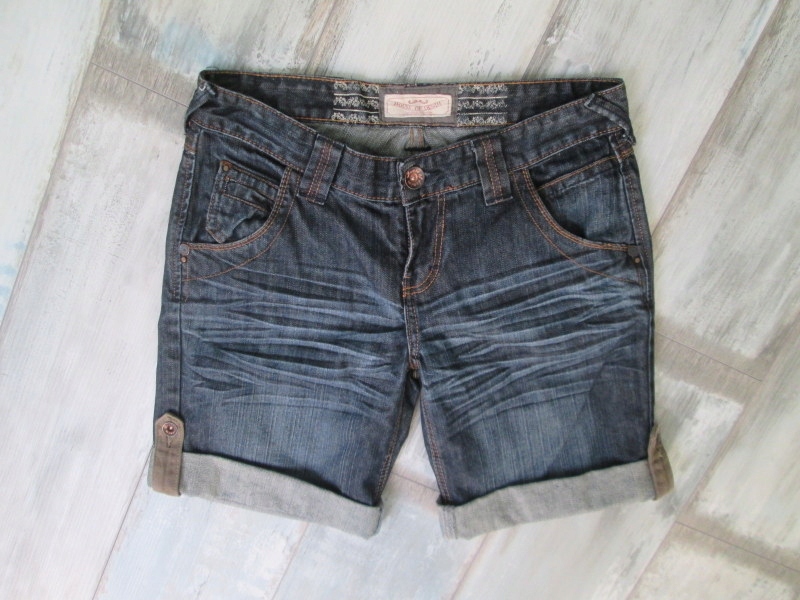 HOUSE OF DENIM__szorty STRETCH spodenki jeans__40