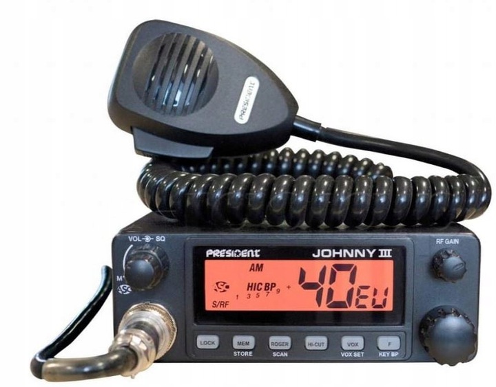 CB Radio President Johnny III 12V/24V ASC