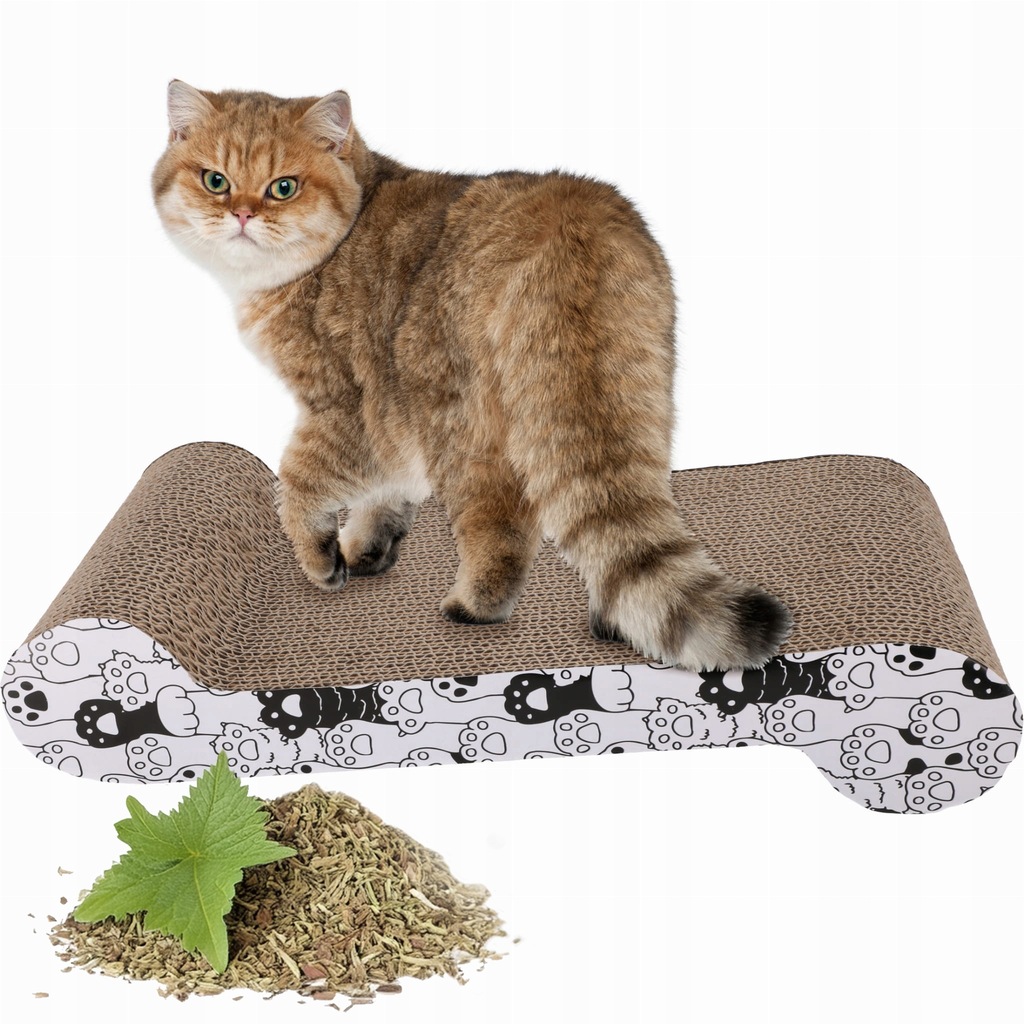 DRAPAK DLA KOTA TEKTUROWY DUŻY legowisko do drapania LEŻAK KARTONOWY