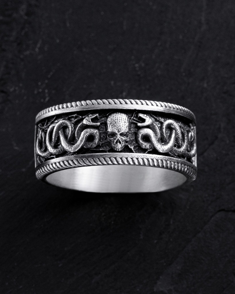 Srebrny pierścień THE GUIDE OF SOULS 20.5