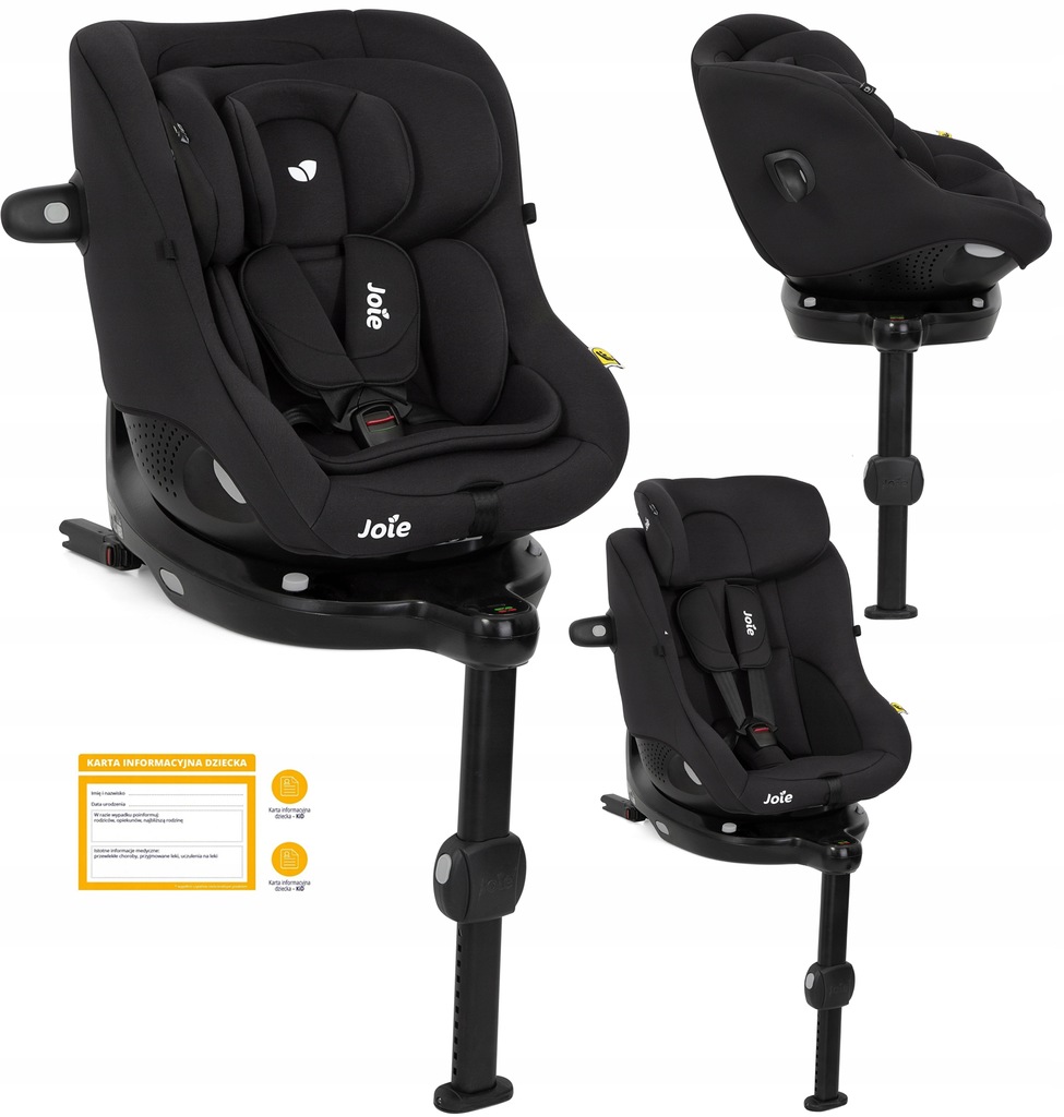 FOTELIK SAMOCHODOWY JOIE I-PIVOT I-SIZE 360 od 40 - 105 cm kol. SHALE