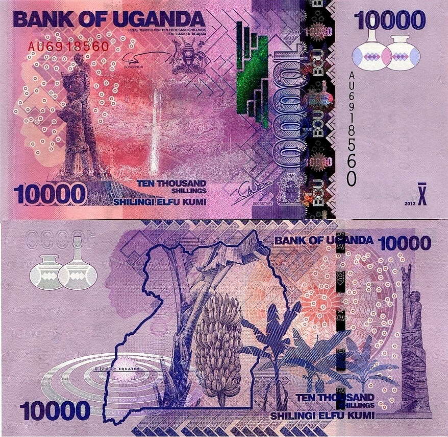 # UGANDA - 10000 SZYLINGÓW - 2015 - P-52 - UNC