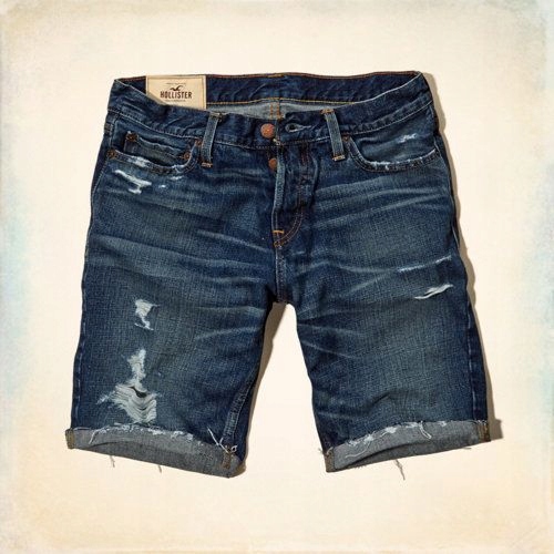 Hollister Destroyed Classic Fit Shorts 34 pas 92cm