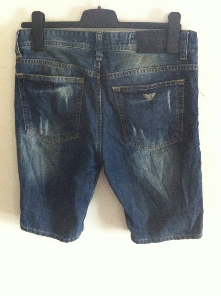 Armani Jeans jeansy szorty SUPER