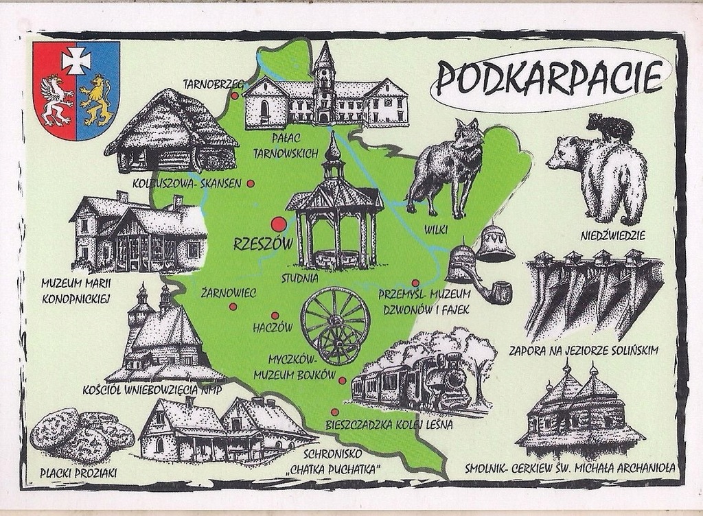 PODKARPACIE Województwo Polski MAPKA HERB