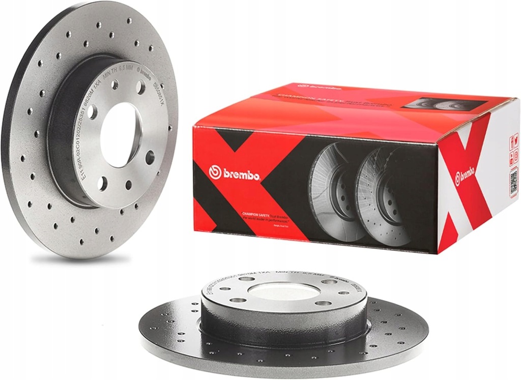 Brembo 08.5085.11 Powłoka UV, solidna tarcza hamulcowa przód 2 SZT