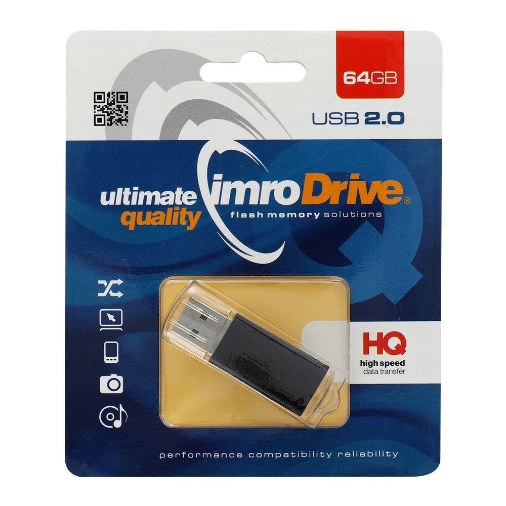 Pamięć Przenośna typu Pendrive Imro BLACK 64 GB