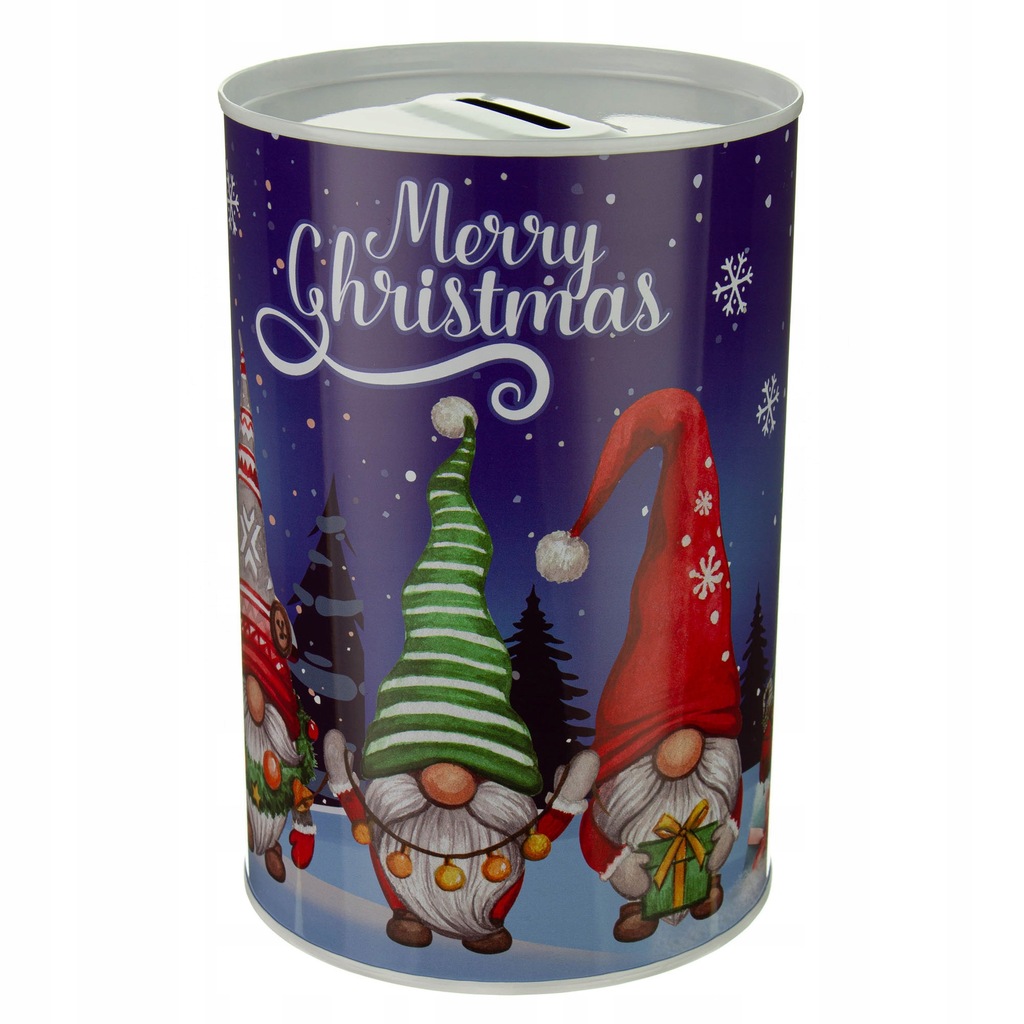 Metalowa puszka skarbonka Merry Christmas 15 cm