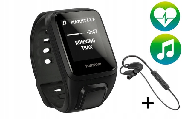 TOMTOM SPARK FIT CARDIO MUSIC CZARNY (S)