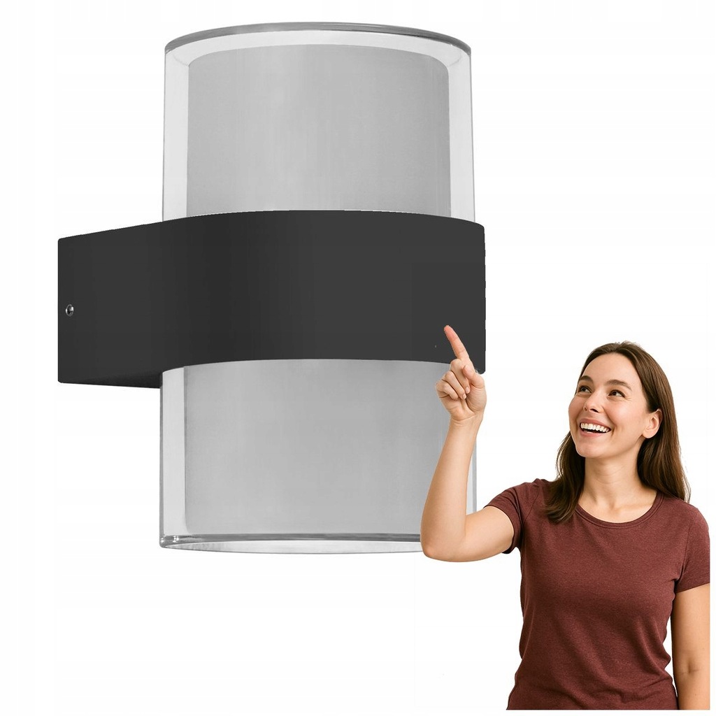 Lampa zewnętrzna LED 10W NOWOCZESNY MARTI Italux czarna