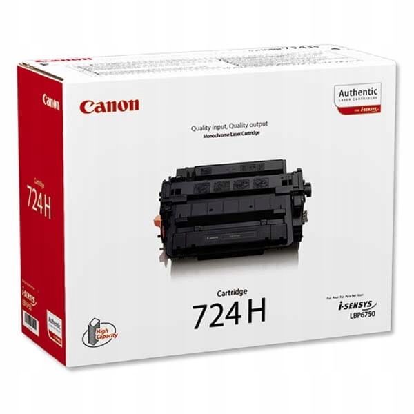 Canon oryginalny toner CRG724H, black, 12500s, 348
