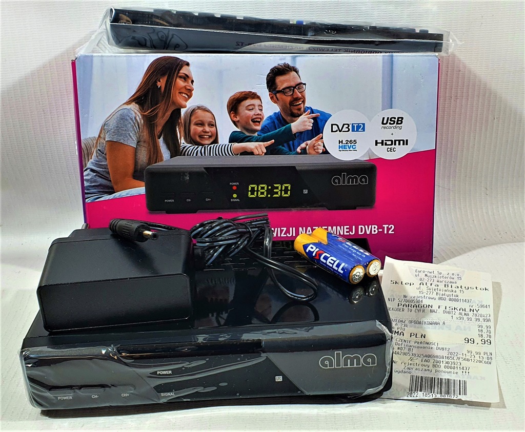 Tuner DVB-T2 Alma 2820