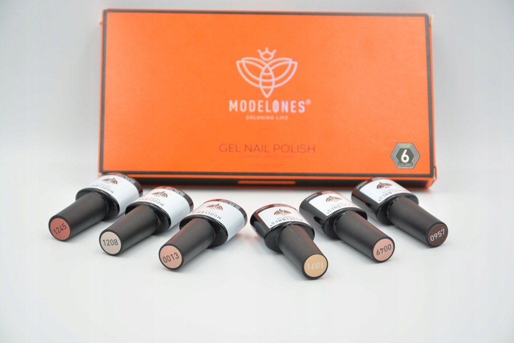 Lakier do paznokci żelowy zestaw 6szt Modelones n2