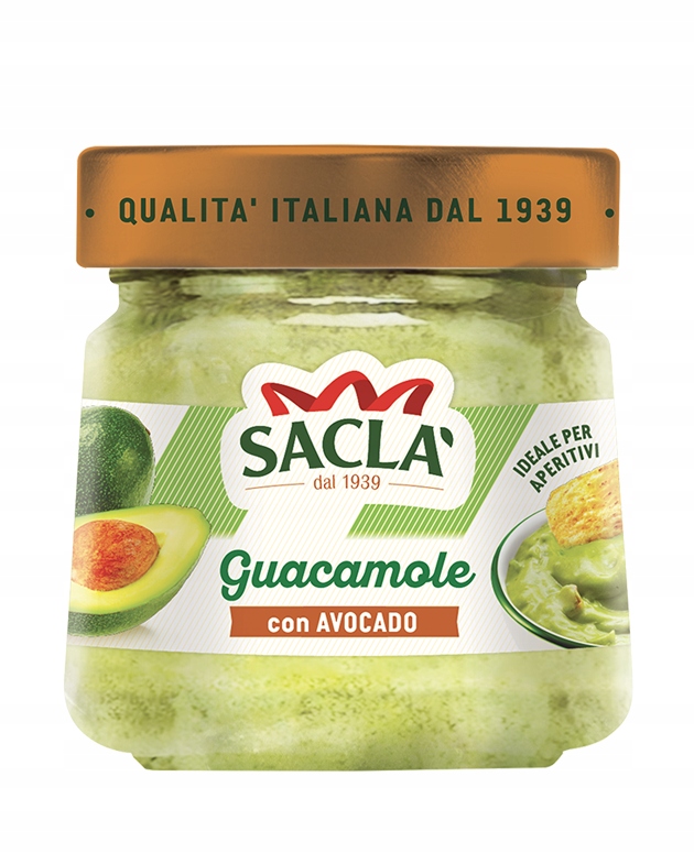 Salsa Guacamole SACLA sos dip 190 g IMPORT Z WŁOCH