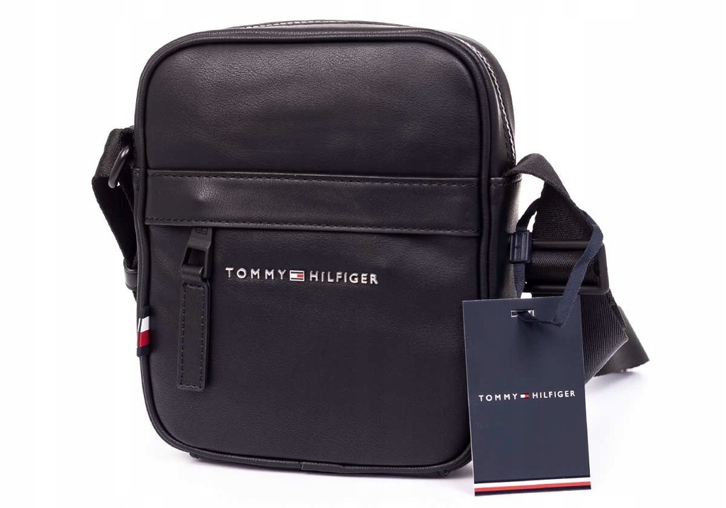 TOMMY HILFIGER TORBA LISTONOSZKA REPORTER BLACK