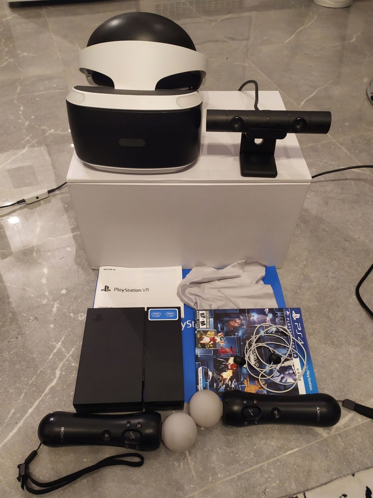 PlayStation VR PSVR Gogle Kamera 2x MOVE ZESTAW