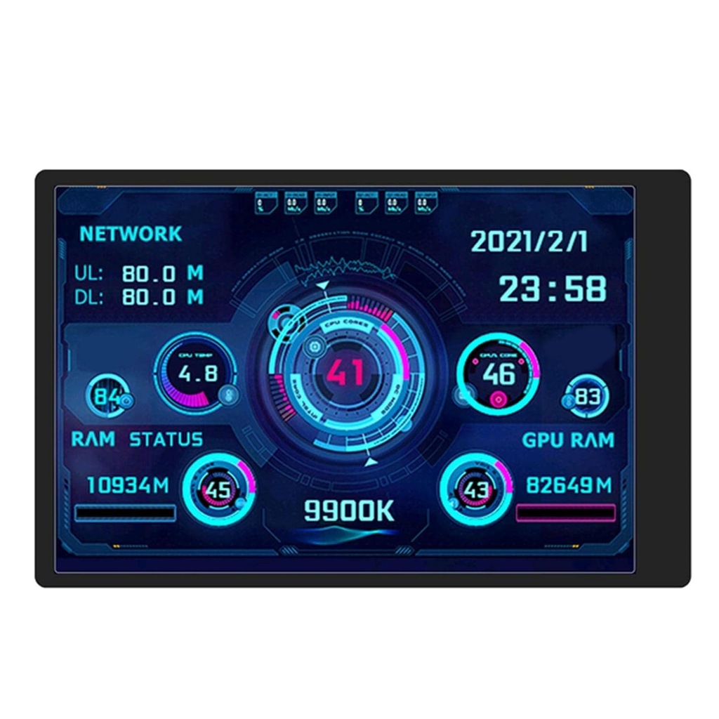 EKRAN DODATKOWY WYŚWIETLACZ 3.5'' IPS USB MONITOR LCD CPU GPU