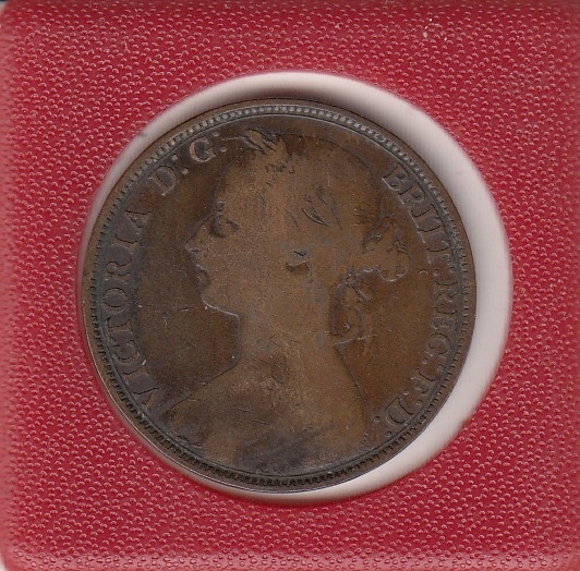 Anglia 1 penny 1889 ladny stan