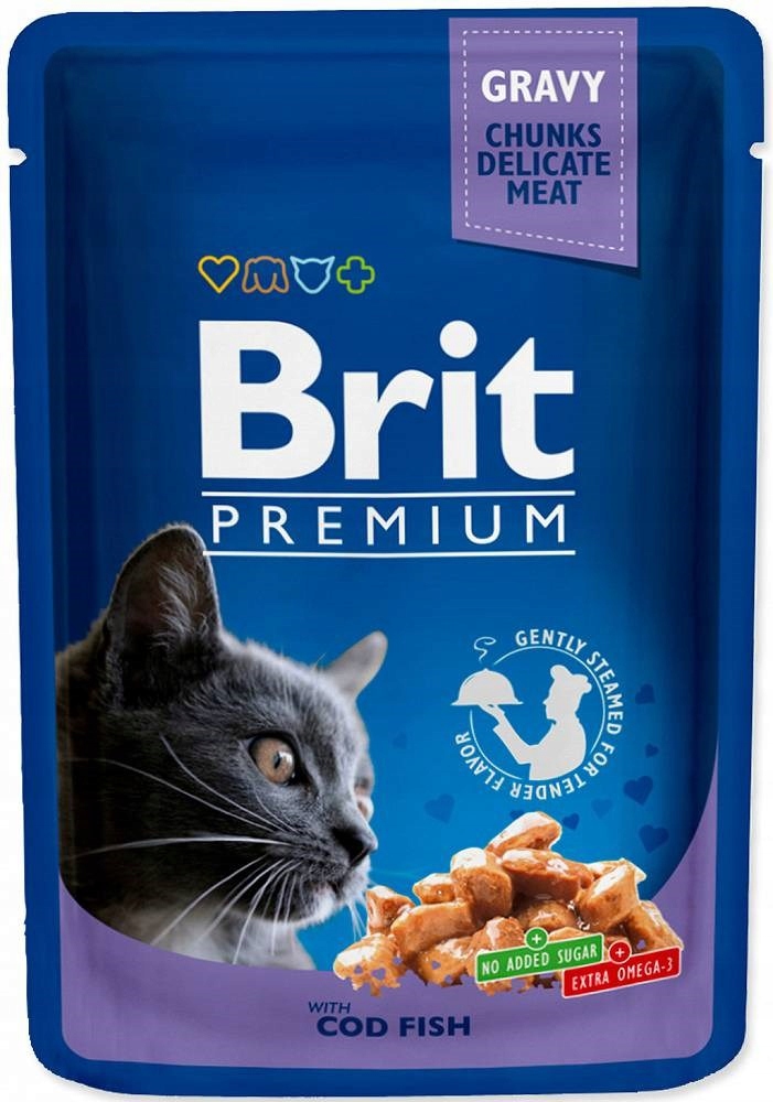 Brit Premium Cat Cod Fish - mokra karma dla kota -